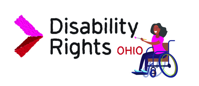 Disability Rights Ohio arts festival fundraiser logo